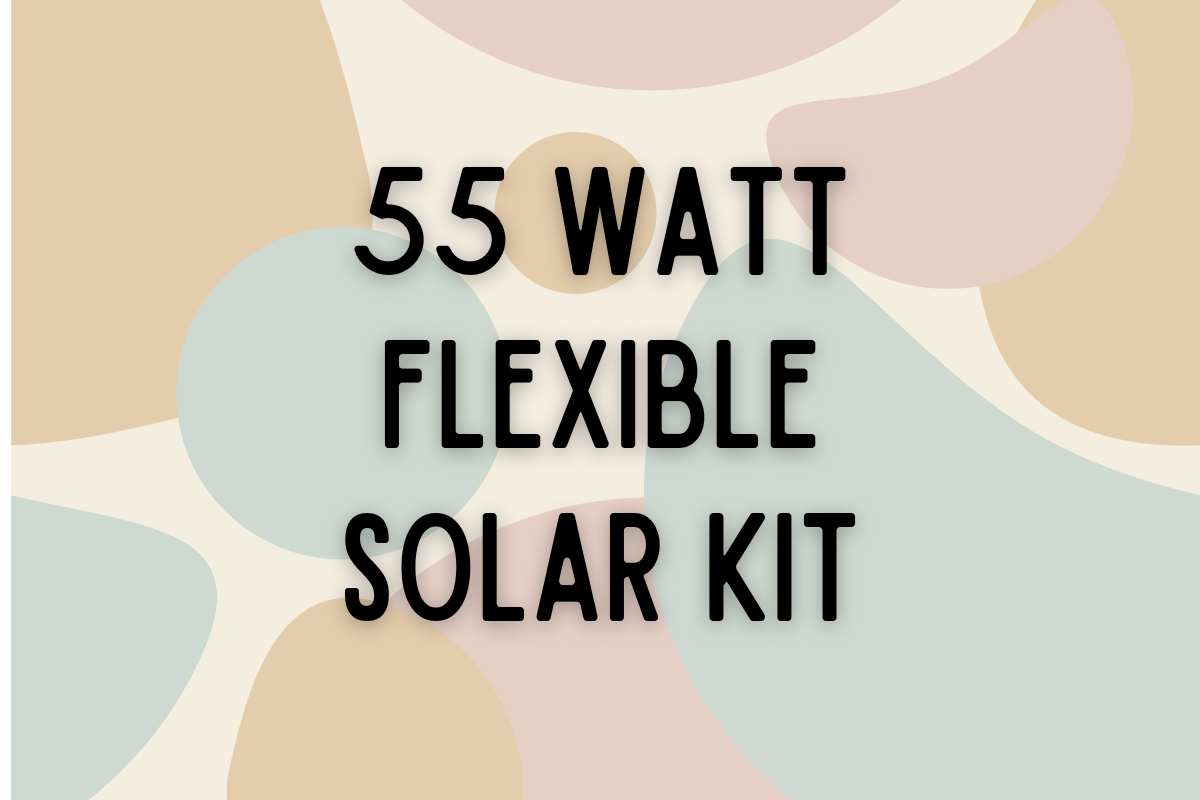 55 Watt Flexible Solar Panel Kit