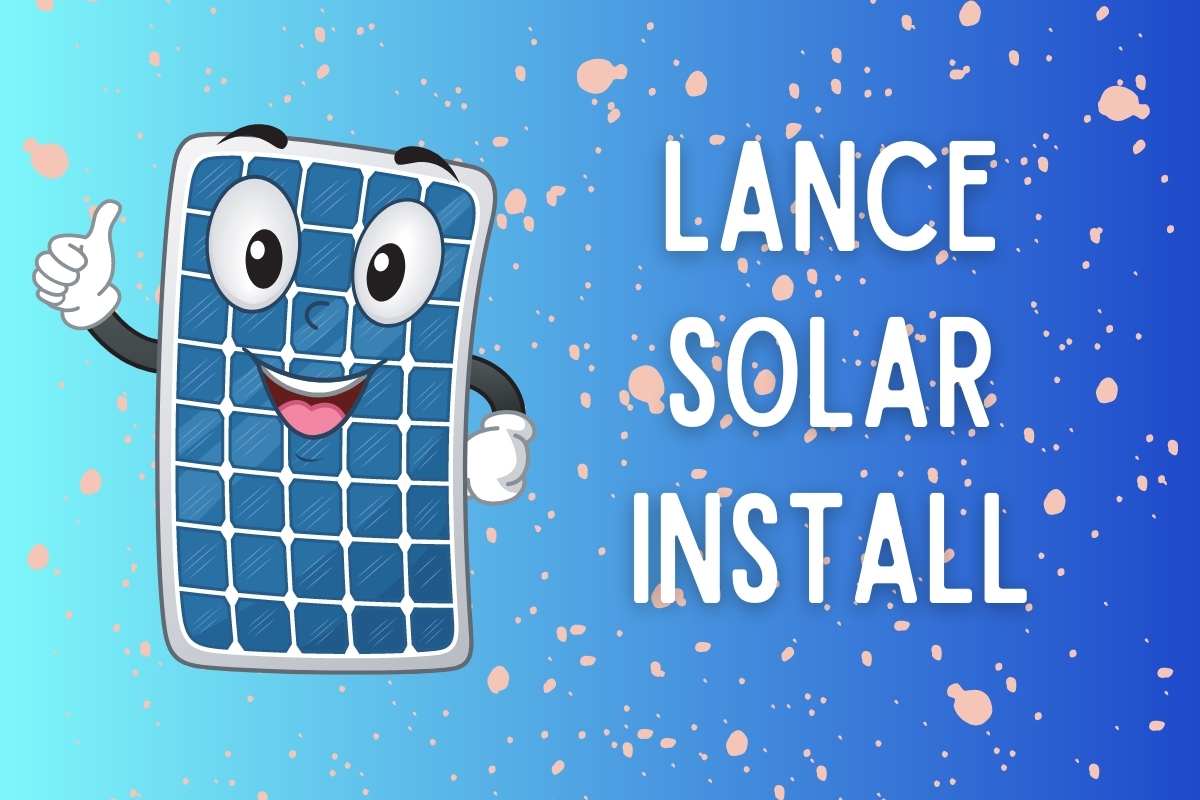 Lance RV Solar Panel Install