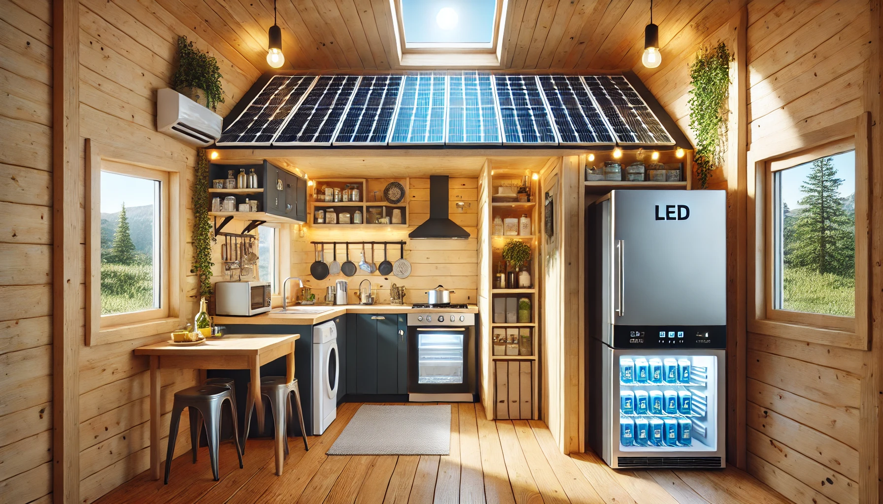 Efficient Electrical Appliances for a Solar Cabin